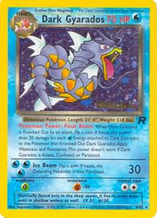 Dark Gyarados Holo 8/82 Prerelease Pokémon Team Rocket Raw
