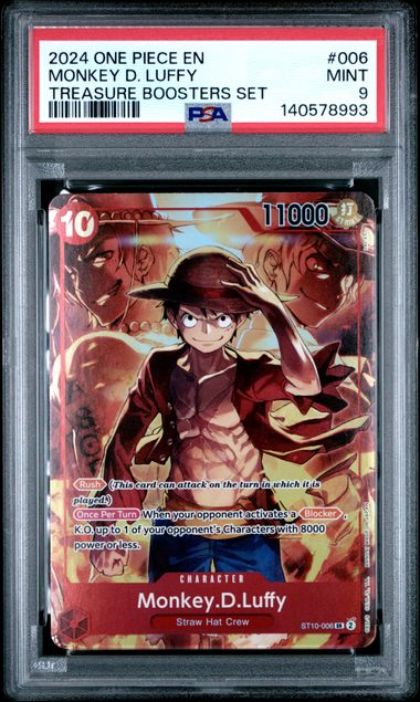 Monkey.D.Luffy  ST10-006 Treasure Set PSA Graded