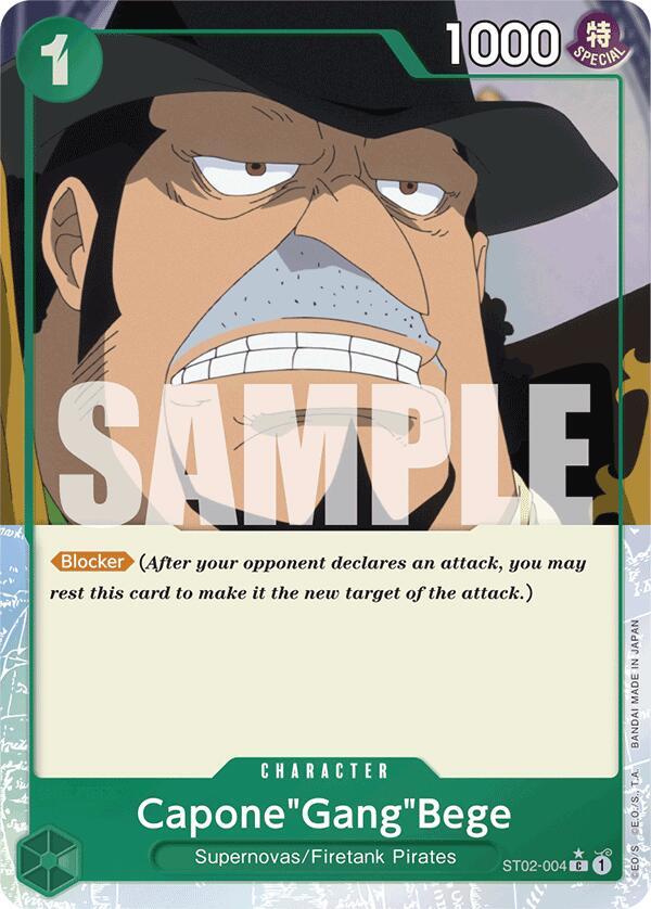 Capone"Gang"Bege SR ST02-004 Starter Deck Worst Generation Premium Booster ONE PIECE! Raw