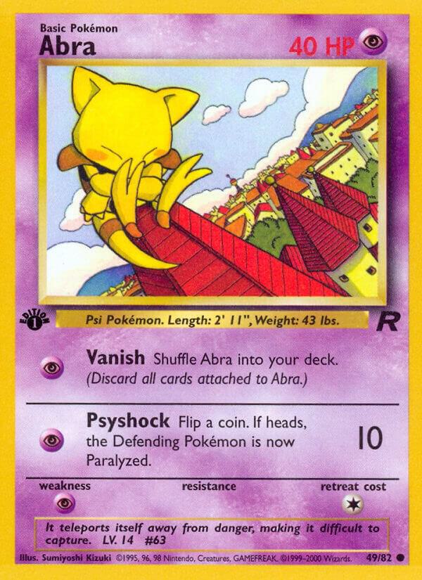Abra 49/82 Pokémon Team Rocket Raw