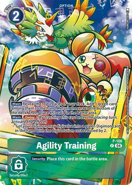 Agility Training P-106 Digimon Starter Deck 19 Fable Waltz Raw