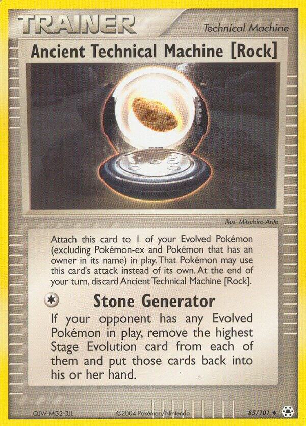 Ancient technical Machine [Rock] 85/101 Reverse Holo Pokémon EX Hidden Legends Raw