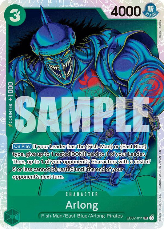 Arlong SR Foil EB02-015 ONE PIECE! Extra Booster: 25th Anniversary Collection Raw