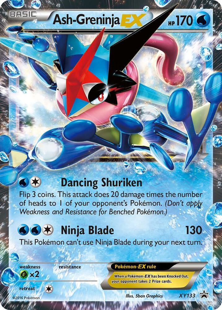 Ash-Greninja EX XY133 Pokémon XY Promos Raw