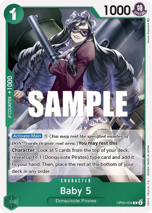 Baby 5 Foil OP05-034 ONE PIECE! Awakening of The New Era Piece Raw