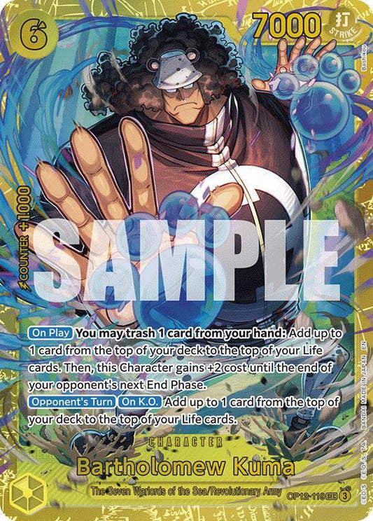 Barthlolomew Kuma SEC One Piece Legacy of The Master OP12-119 Raw