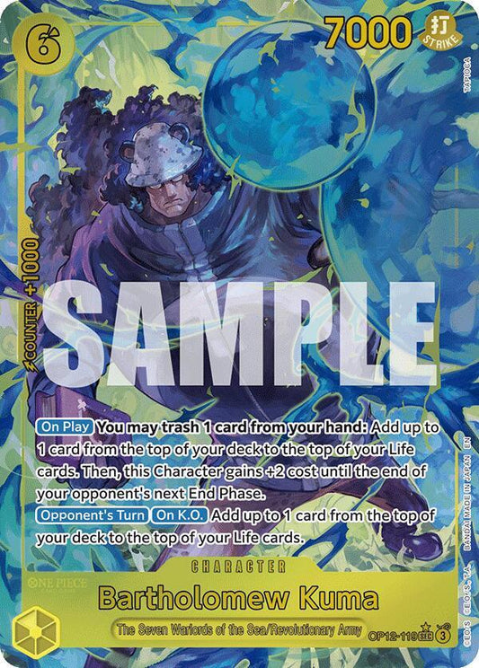 Bartholomew Kuma SEC AA OP12-119 A Legacy of The New Master One Piece Raw
