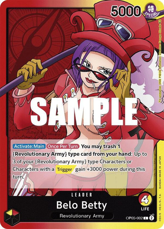 Belo Betty L OP05-002 ONE PIECE! Awakening of The New Era Piece Raw