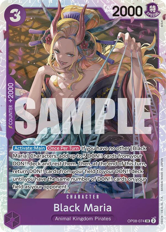 Black Maria SR OP08-074 Two Legends One Piece Raw