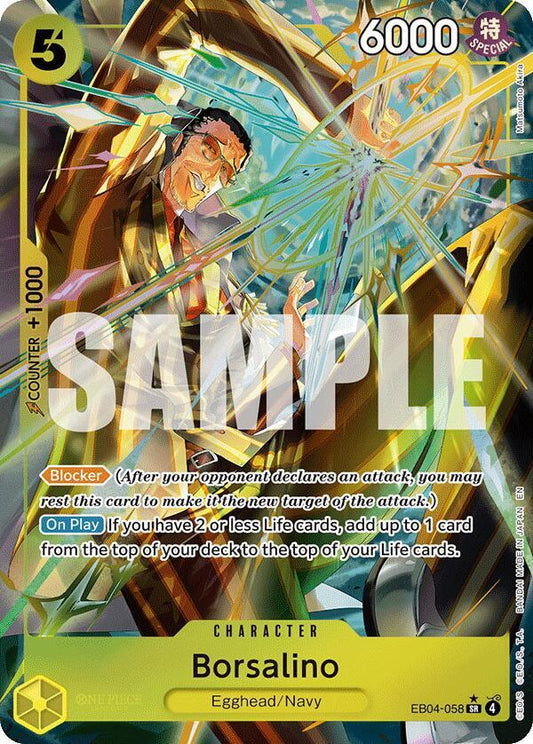 Borsalino SR AA EB04-058  Extra Booster: Egghead Crisis ONE PIECE! Raw