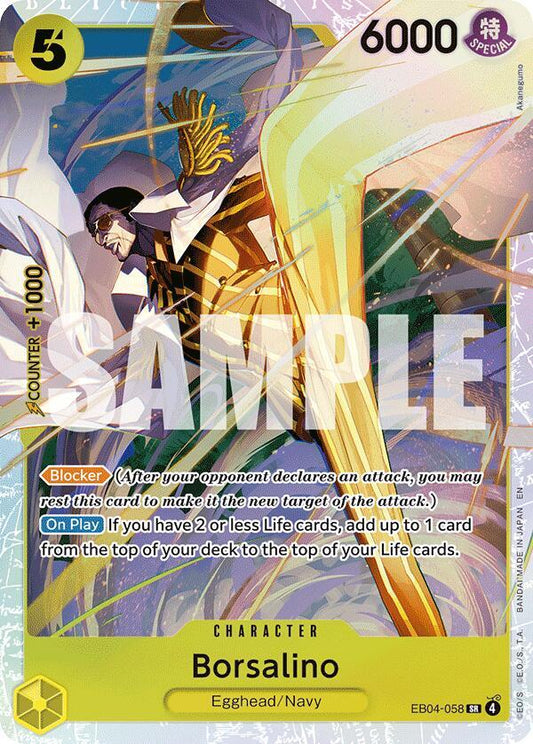 Borsalino SR EB04-058  Extra Booster: Egghead Crisis ONE PIECE! Raw