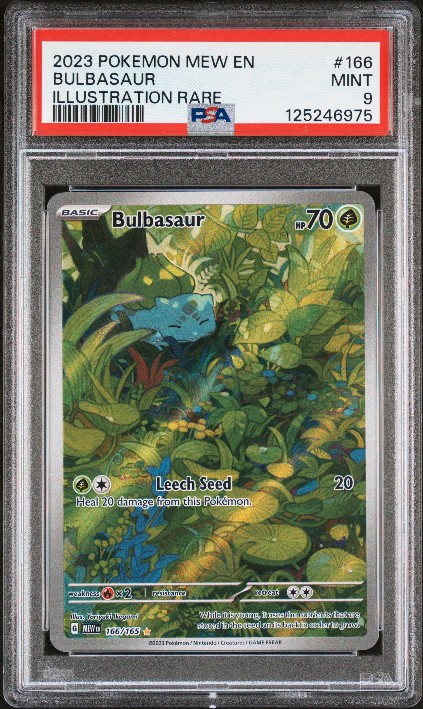 Bulbasaur 166/165 Scarlett & Violet 151 Pokémon PSA Graded