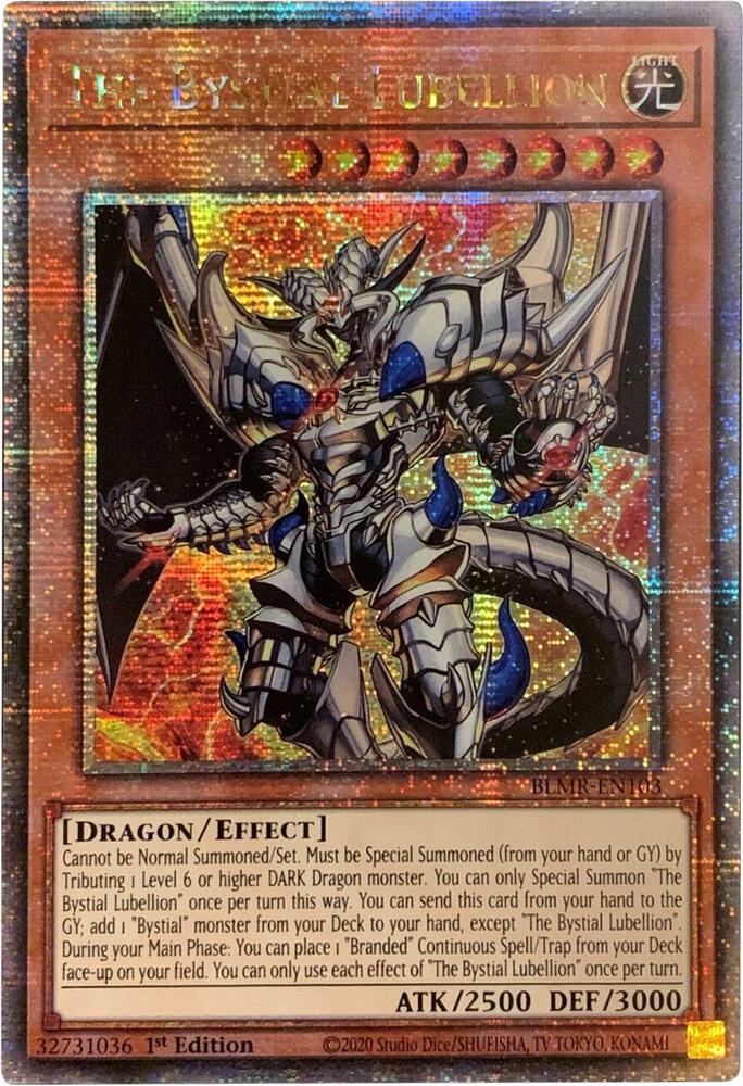 Bystial Lubellion BLMR-EN103 Yu-Gi-Oh Battle of Legend: Monstrous Revenge Quarter Century Secret Rare Raw