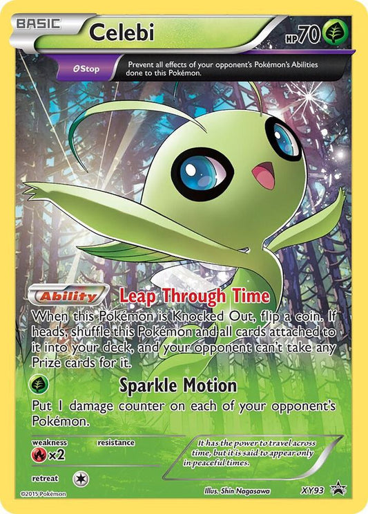 Celebi Cosmos Holo XY93 Pokémon XY Promos Raw