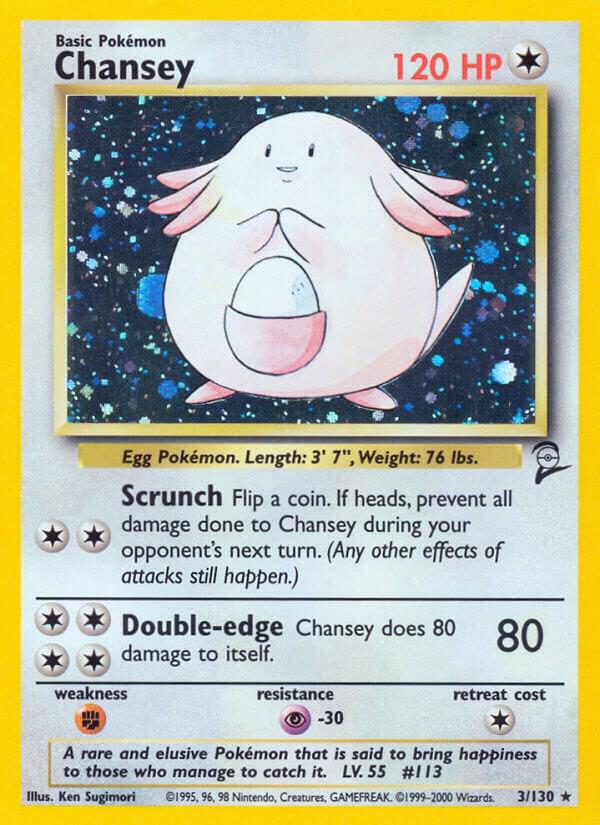 Chansey Holo 31/130 Pokémon Base Set 2 Raw