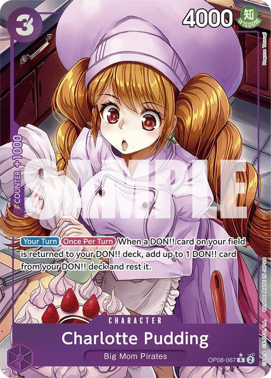 Charlotte Pudding Parallel OP08-067 ONE PIECE! Two Legends Raw