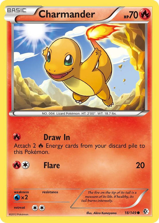 Charmander 18/49 Pokémon Boundaries Crossed Raw