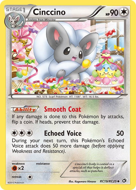 Cinccino RC19/RC25 Pokémon Legendary Treasures: Radiant Collection