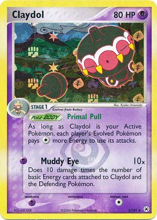 Claydol 2/101 Reverse Holo Pokémon EX Hidden Legends Raw