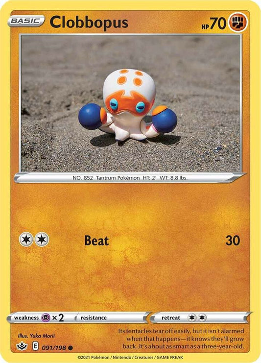 Clobbopus 091/198 Sword & Shield Chilling Reign Pokémon Raw