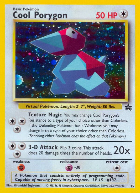 Cool Porygon 15 Pokémon WOTC Promos Raw