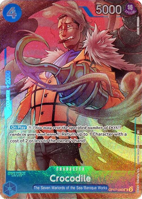Crocodile OP07-046 AA The Seven Warlords of The Sea Binder Collection Raw