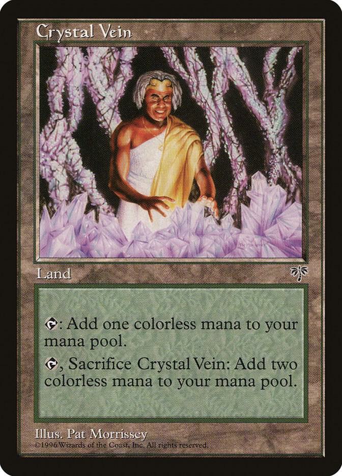 Crystal Vein Magic The Gathering Mirage Raw