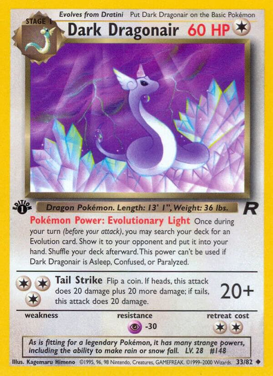 Dark Dragonair 33/82 Pokémon Team Rocket Raw