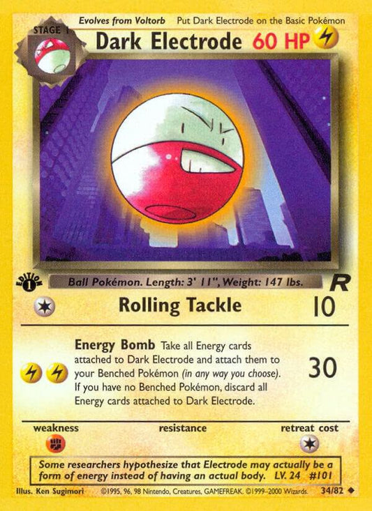 Dark Electrode 38/82 Pokémon Team Rocket Raw