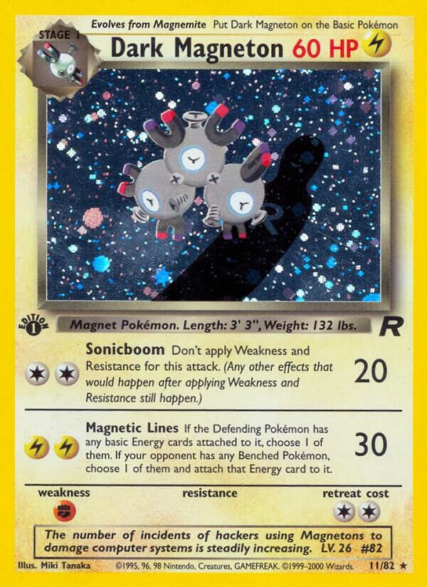 Dark Magneton 11/82 Pokémon Team Rocket Raw