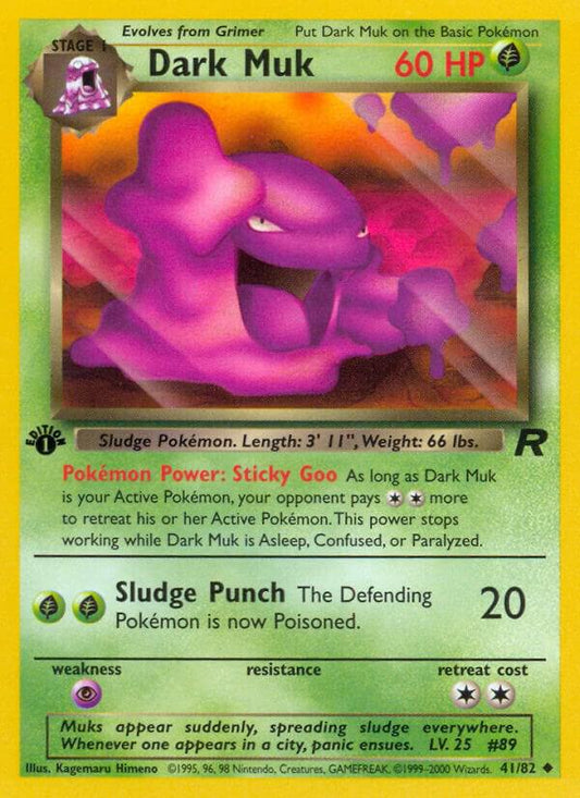 Dark Muk 41/82 Pokémon Team Rocket Raw
