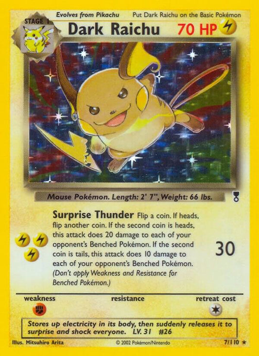 Dark Raichu 7/110 Holo Legendary Collection Pokémon Raw