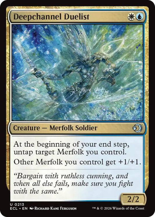 Deepchannel Duelist 0213 Foil Magic The Gathering Lorwyn Eclipsed