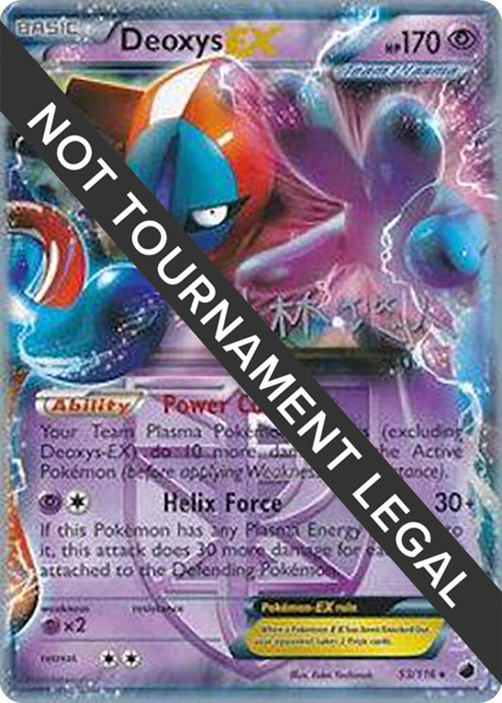 Deoxys EX Team Plasma 2014 (Haruto Kobayashi) World Championship Decks Plasma Freeze Pokémon