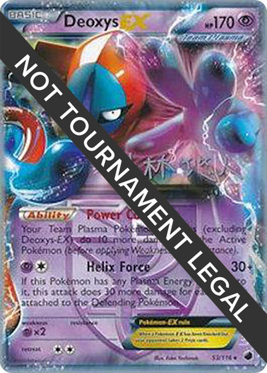 Deoxys EX Team Plasma 2014 (Haruto Kobayashi) World Championship Decks Plasma Freeze Pokémon