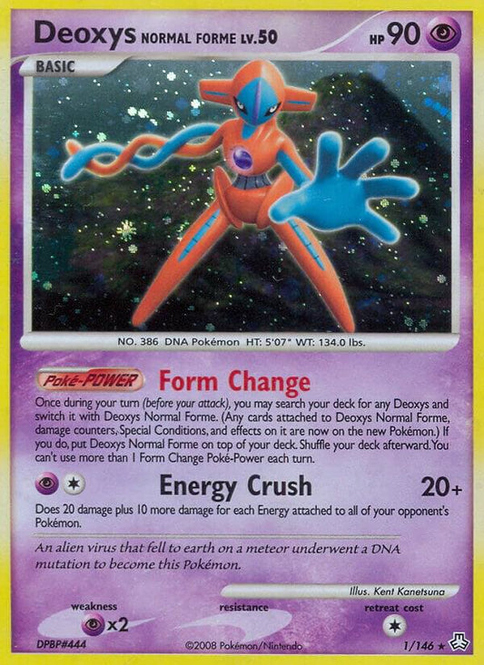 Deoxys Normal Forme LV.30 1/146 Cosmos Holo Pokémon Legends Awakened Raw