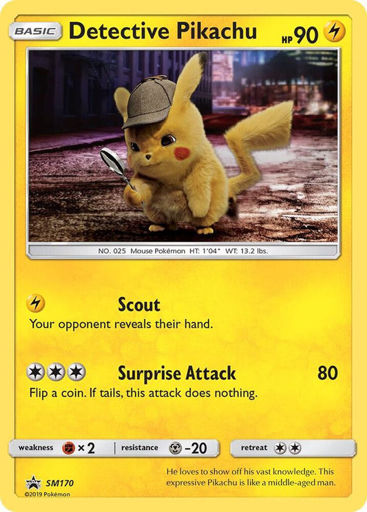 Detective Pikachu SM170 Cosmos Holo Sun & Moon Promos