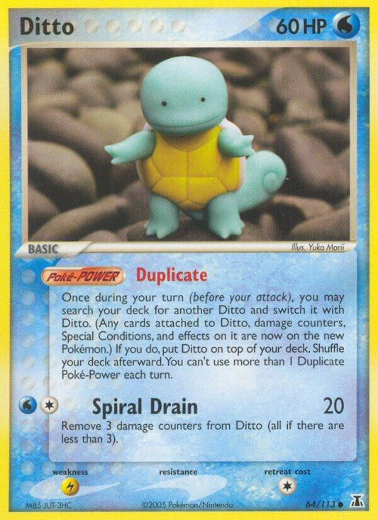 Ditto 64/113 Pokémon EX Delta Species Raw