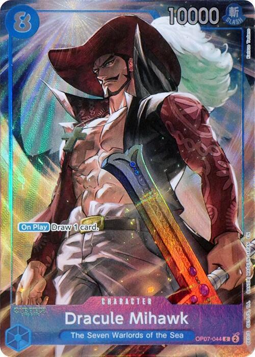 Dracule Mihawk OP07-044 AA The Seven Warlords of The Sea Binder Collection Raw