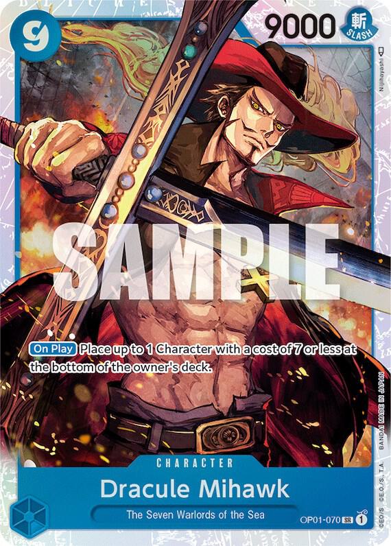 Dracule Mihawk SR One Piece Romance Dawn OP01-070 Raw