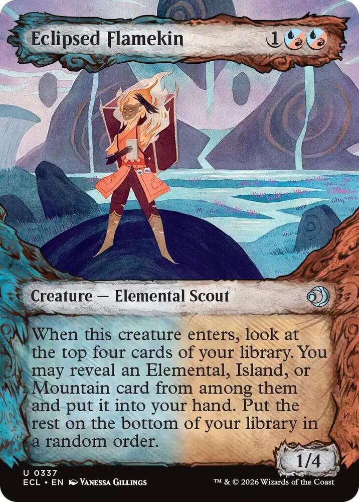 Eclipsed Flamekin 0337 ECL Foil Magic The Gathering Lorwyn Eclipsed