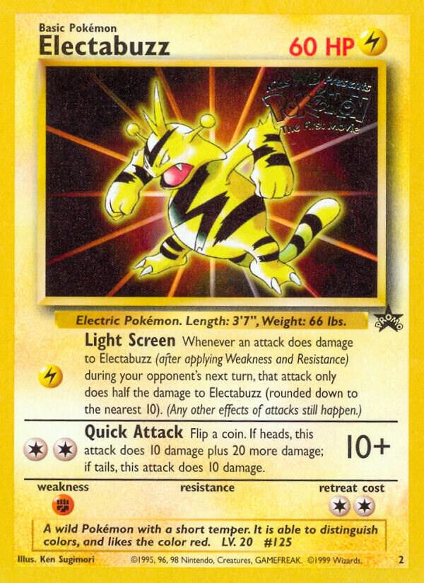 Electabuzz Movie Promo 2 Pokémon WOTC Promos