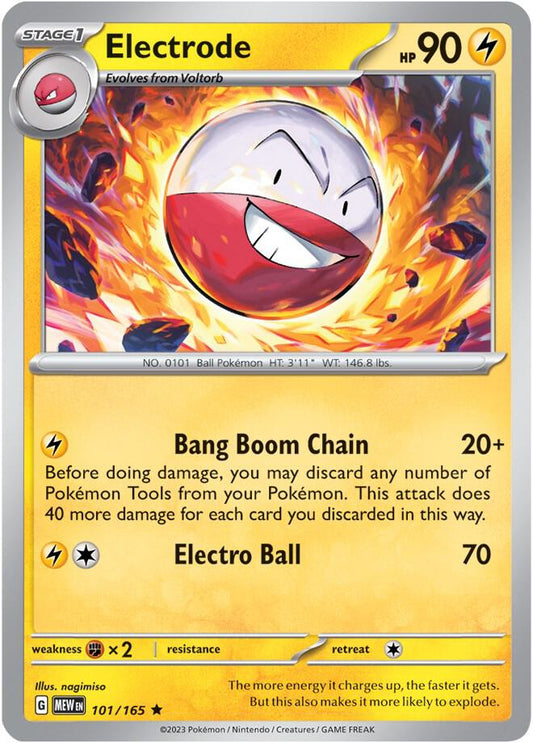 Electrode Holo 101/165 Scarlet & Violet 151 Pokémon Raw