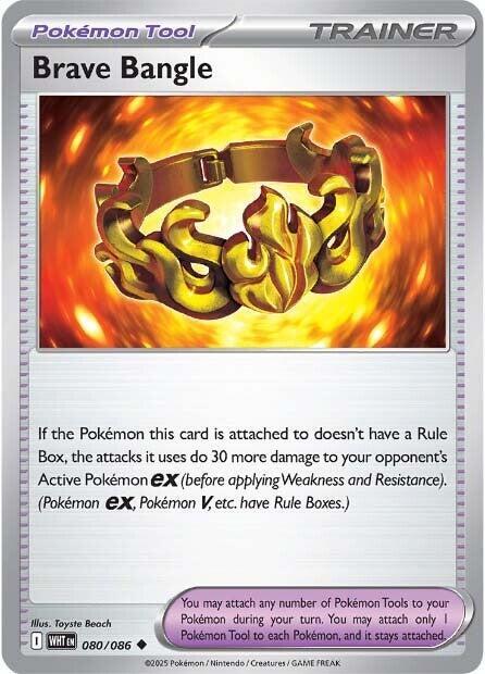 Brave Bangle Reverse Holo 80/086 Pokémon White Flare Raw