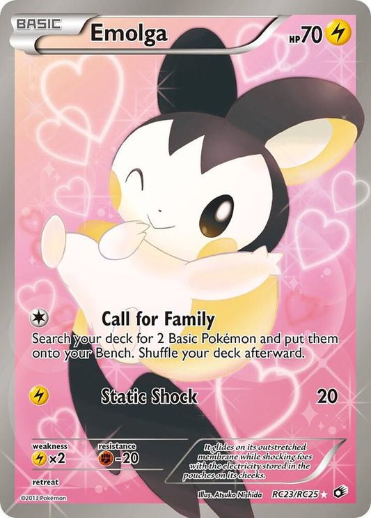 Emolga RC23/RC25 Pokémon Legendary Treasures: Radiant Collection Raw