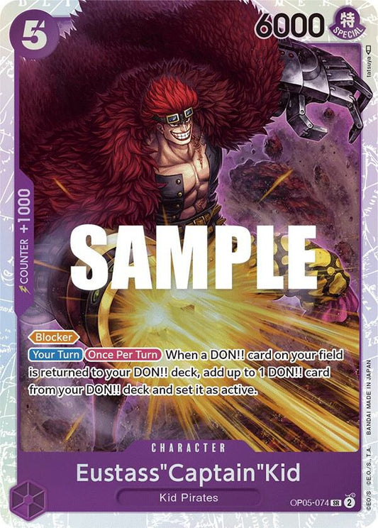 Eustass"Captain"Kid SR OP05-074 Awakening of The New Era One Piece Raw