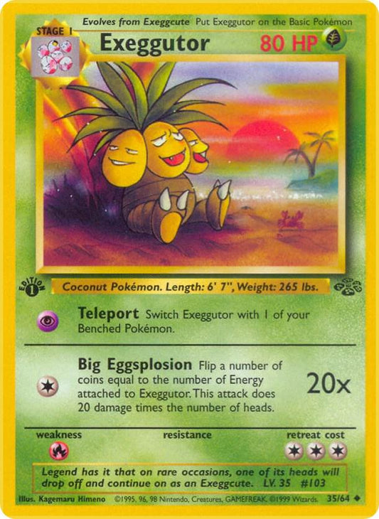 Exeggutor 35/64 Pokémon Jungle Raw