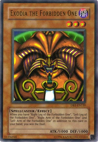 Exodia The Forbidden One DB1-EN137 Yu-Gi-Oh! Dark Beginning 1 Raw