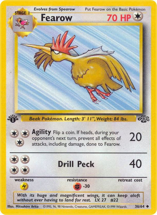 Fearow 36/64 Pokémon Jungle Raw