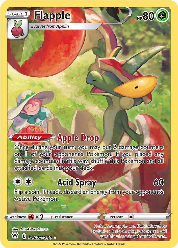 Flapple TG02/TG30 Pokémon Astral Radiance Raw